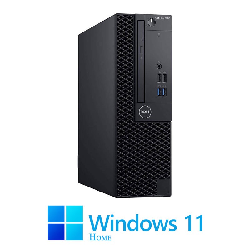 Calculator Dell OptiPlex 3060 SFF, Hexa Core i5-9500, 8GB, 256GB SSD, Win 11 Home