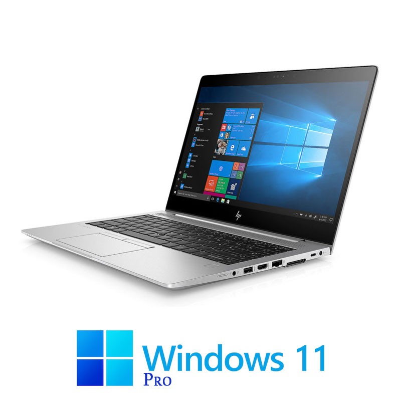 Laptop HP EliteBook 840 G5, Quad Core i5-8250U, SSD, Display NOU FHD, Win 11 Pro