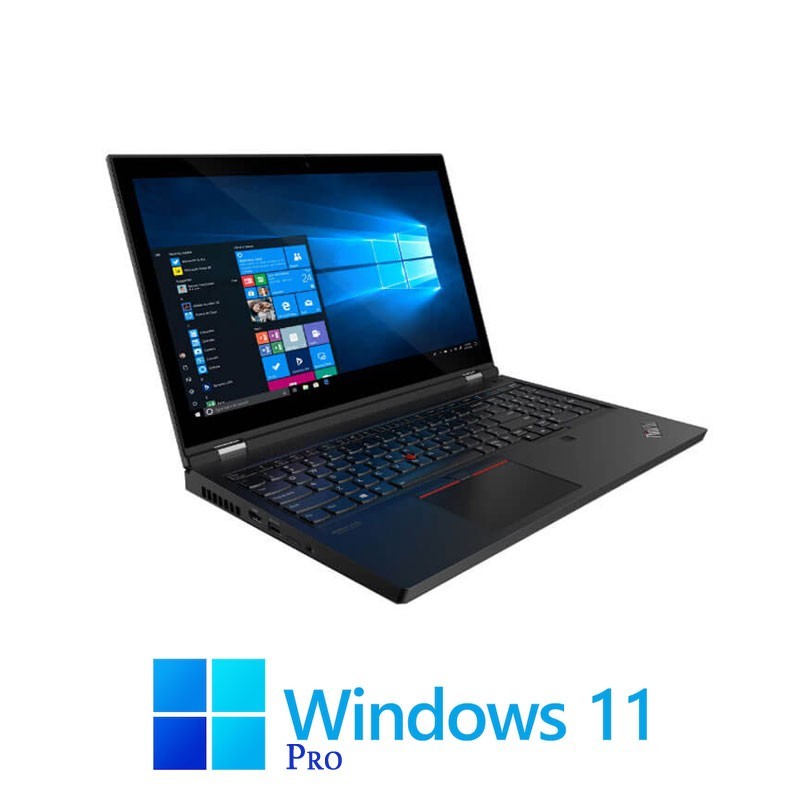 Laptop Lenovo P15 Gen 1, i7-10750H, SSD, Display NOU, Quadro T1000, Win 11 Pro