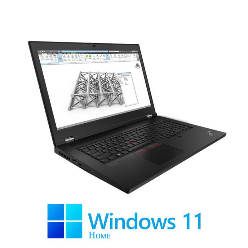 Laptop Lenovo P17 Gen 1, i7-10850H, 512GB SSD, Display NOU, RTX 3000, Win 11 Home