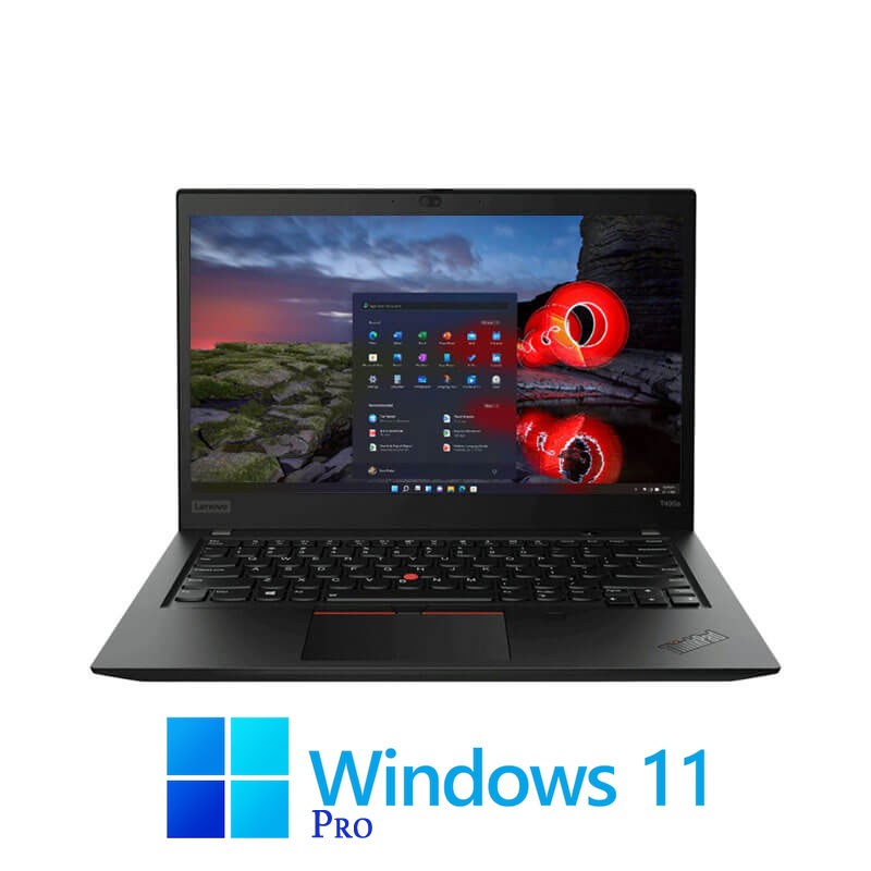 Laptop Lenovo ThinkPad T495s, Ryzen 7 Pro 3700U, SSD, Display NOU, Win 11 Pro