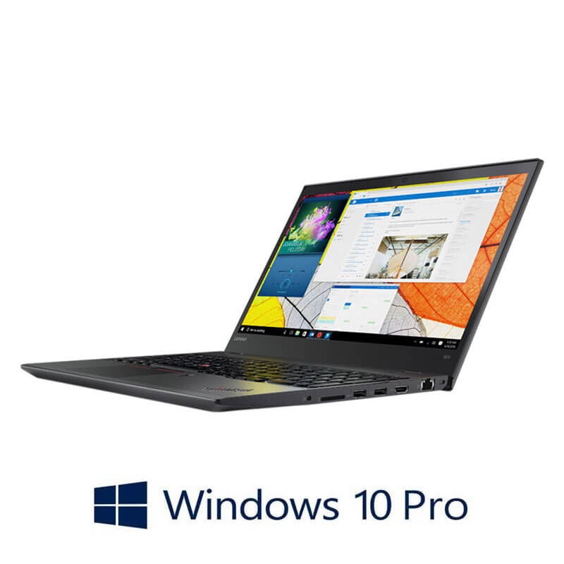 Laptop Lenovo ThinkPad T570, i5-7300U, 16GB DDR4, Display NOU FHD, Win 10 Pro