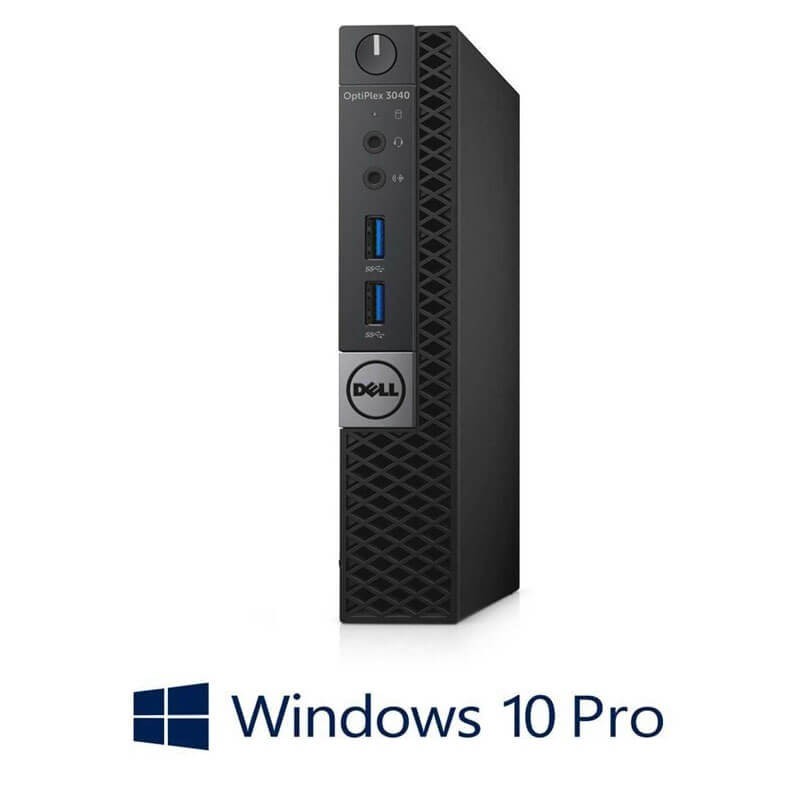 Mini PC Dell OptiPlex 3040, Intel Core i3-6100T, 120GB SSD, Win 10 Pro