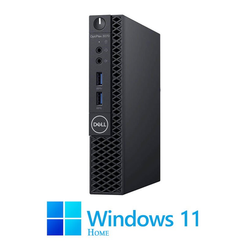 Mini PC Dell OptiPlex 3070, Hexa Core i5-9500T, 8GB DDR4, 256GB SSD, Win 11 Home