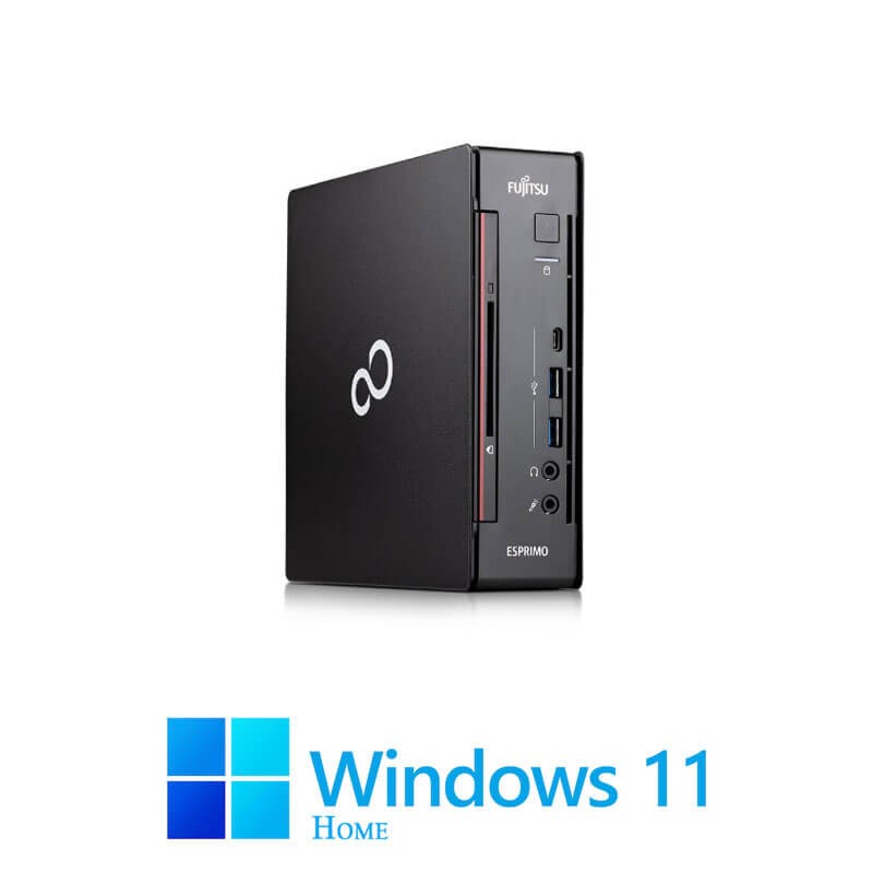 Mini PC Fujitsu ESPRIMO Q958, Hexa Core i5-9500T, 16GB DDR4, SSD, Win 11 Home