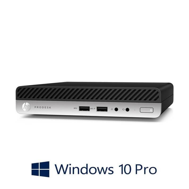 Mini PC HP ProDesk 400 G3, Intel i3-7100T, 8GB DDR4, 250GB SSD, Win 10 Pro