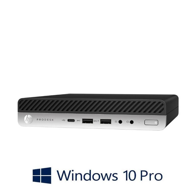 Mini PC HP ProDesk 600 G3, Quad Core i5-7500T, 8GB, 256GB SSD, Win 10 Pro