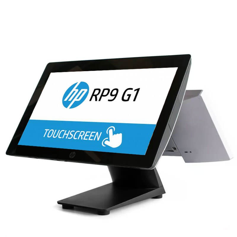 Sistem POS SH HP RP9 G1 9015, i5-6500, 8GB, 128GB SSD, 15.6 inci, Display Client