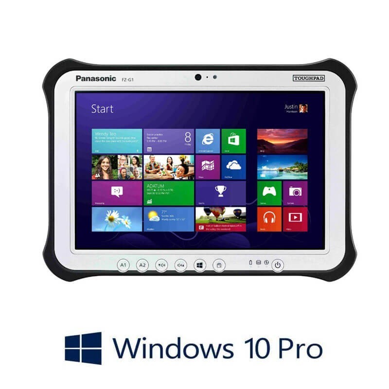Tableta Panasonic ToughPad FZ-G1, i5-5300U, 128GB SSD, 10.1 inci Full HD, Win 10 Pro