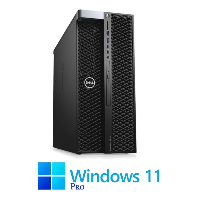 Workstation Dell Precision 5820, W-2123, 480GB SSD, Quadro K2200 4GB, Win 11 Pro