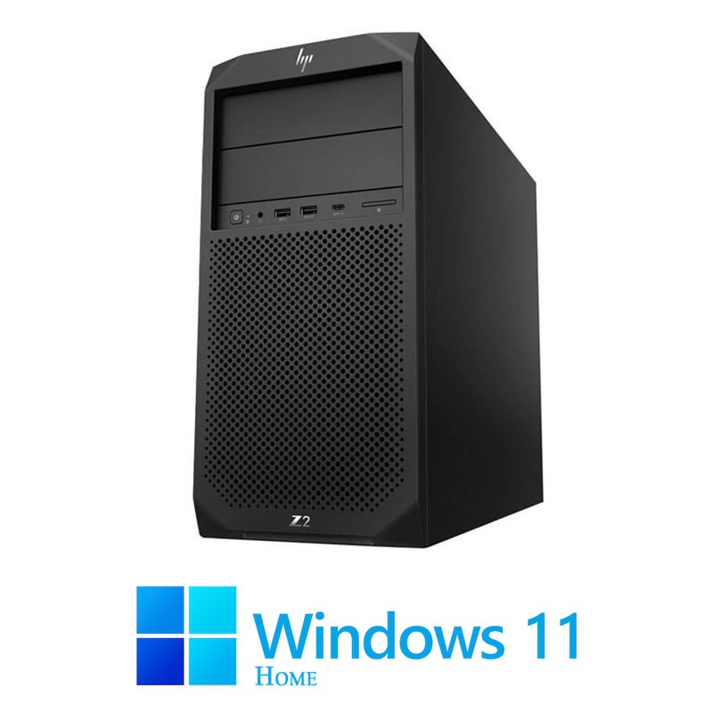 Workstation HP Z2 G4 Tower, Hexa Core i7-8700, 32GB, 512GB SSD, Win 11 Home