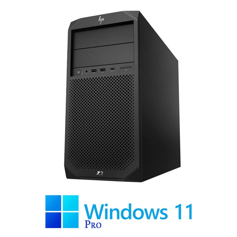 Workstation HP Z2 G4 Tower, Hexa Core i7-8700K, 32GB, 512GB SSD, Win 11 Pro