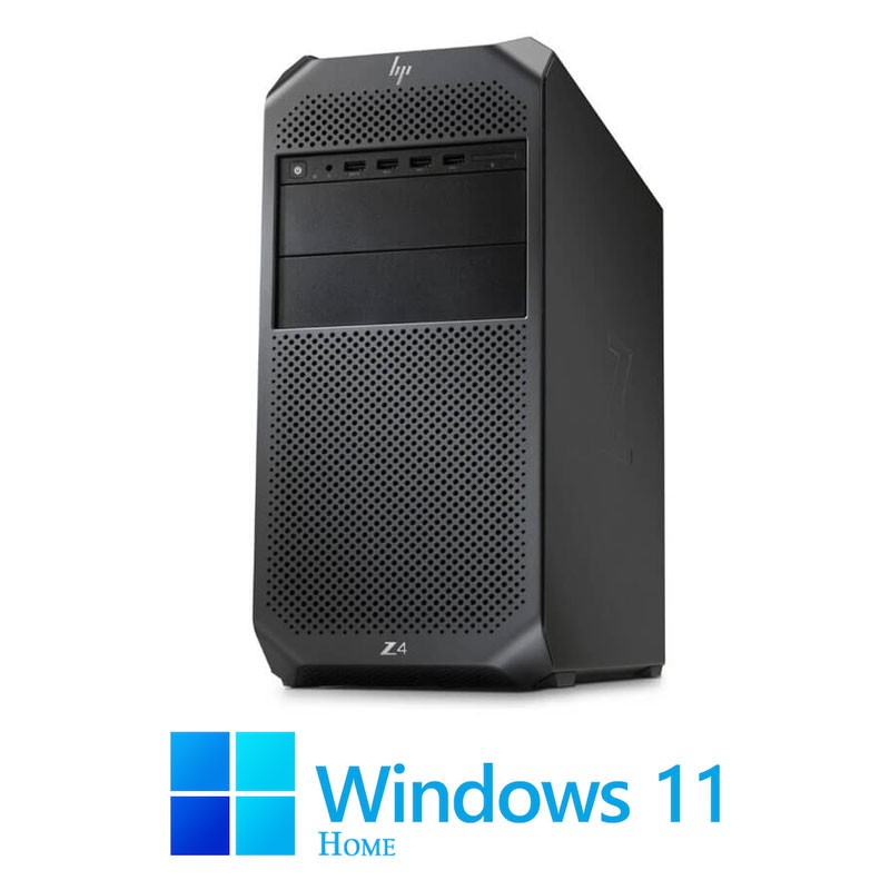 Workstation HP Z4 G4, Hexa Core W-2133, 64GB, 1TB SSD, GTX 1080 8GB, Win 11 Home
