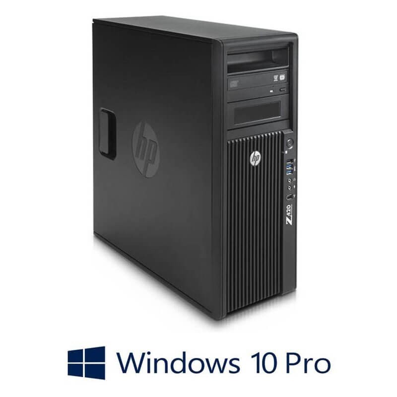 Workstation HP Z420, Octa Core E5-2670, 240GB SSD, Radeon R7 430, Win 10 Pro